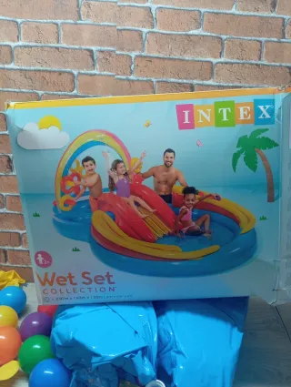 Centro de juegos hinchable Intex con tobogán