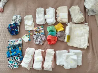 Pack, lote pañales de tela varios modelos