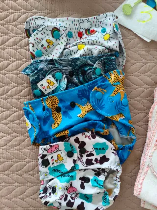 Pack, lote pañales de tela varios modelos