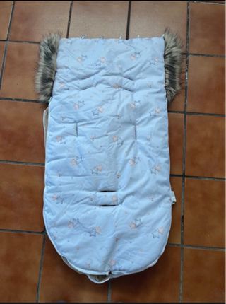 Saco y manoplas invierno peluche NUEVOS