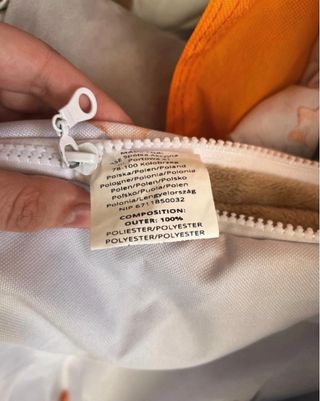 Saco y manoplas invierno peluche NUEVOS