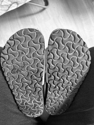 Birkenstock 2 correas blanco y negro talla 40