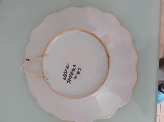 Plato decorativo floral