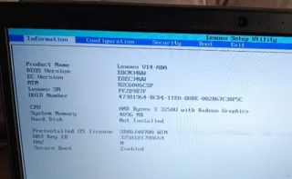 Portátil Lenovo V14 Ryzen 3 3200