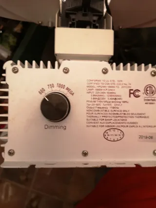 2 Focos y Balastros Cultivo Indoor 1000w