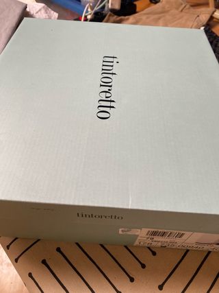 Botines Tintoretto Plata Talla 40 Nuevos