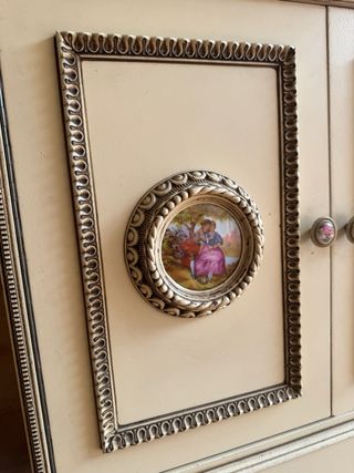 Recibidor/Aparador Antiguo Mármol y Madera