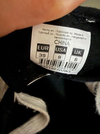 Zapatillas Fila Negras Talla 39