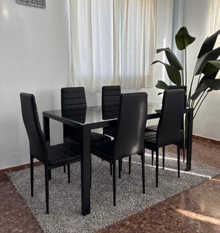 JUEGO COMEDOR MESA +6 SILLAS NUEVO