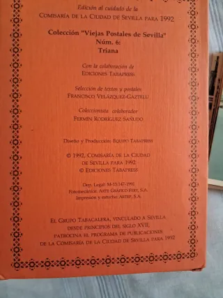 Reproducción 25 viejas postales Triana, Sevilla.