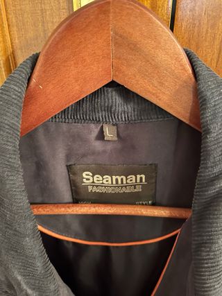 Parka acolchada Façonnable azul marino. Talla L