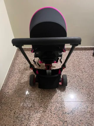 Triciclo Carrito Evolutivo Plegable 6 en 1 Rosa