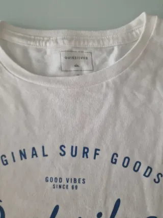 Camiseta Quiksilver manga larga blanca