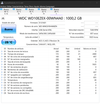 Disco Duro Interno 3.5 1TB WD SATA