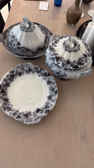 Vajilla Rörstrand antigua 3 piezas