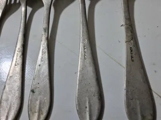 Lote Cubiertos Antiguos Metal