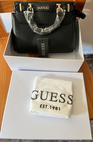 Bolso de mano Guess Negro
