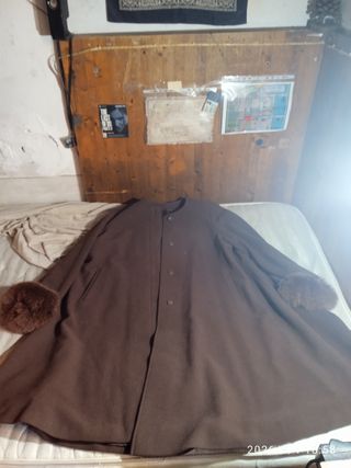 Cappotto Lana Vergine Marrone Taglia 46