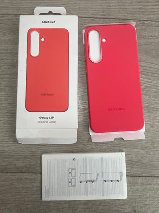 Funda silicona Original Samsung Galaxy S25+ Coral