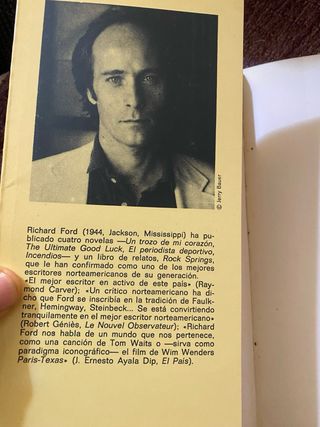 Richard Ford./ Un trozo de mi corazón