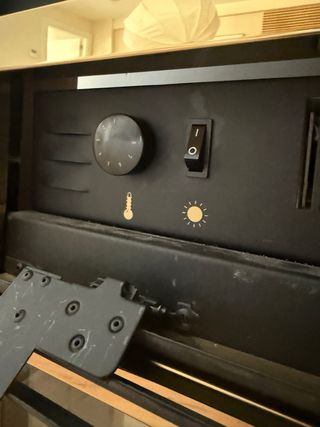 Chimenea eléctrica de madera y cristal