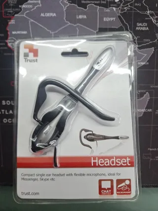 Auricular Trust Negro/Plata