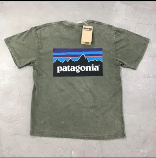Camiseta Patagnia Manga Corta Verde Oliva