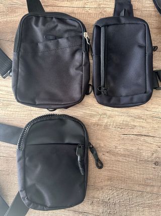 Lote 5 Bolsos EDC Tácticos Negro y Gris