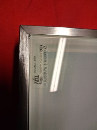 Lampada mensola parete vetro metallo