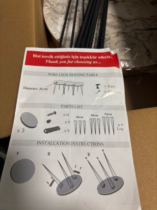 Conjunto de 3 mesitas auxiliares NUEVAS