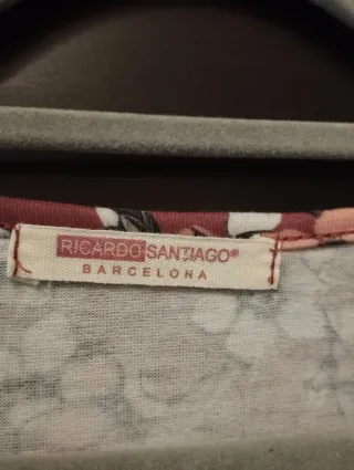 Vestido cruzado floral Ricardo Santiago