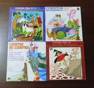 Lote 14 Vinilos Infantiles Cuentos Clásicos.