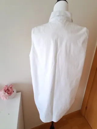 Camisa sin mangas Michael Kors blanca