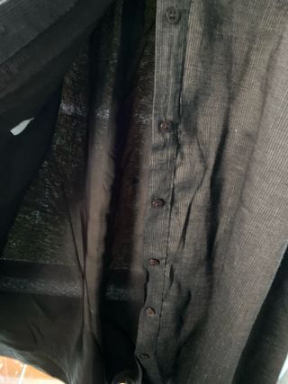 Falda Zara Basic Mujer Talla S, lino y viscosa