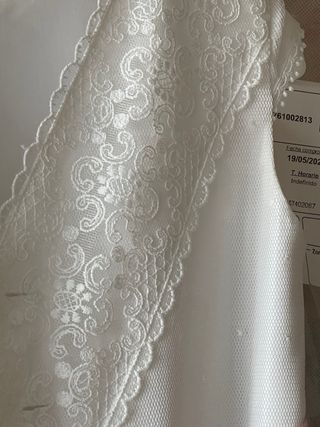 Vestido de Comunión Blanco y Rosa Talla 110