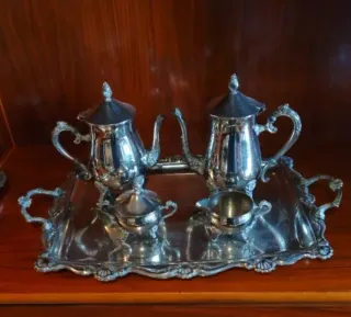 Juego de Té Vintage Plata