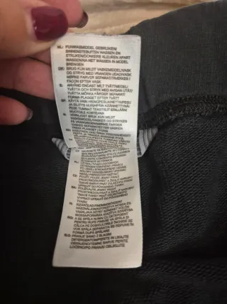 Pantalón Adidas negro algodón talla L sport