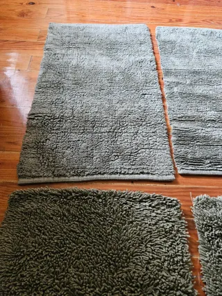 Tappeti da bagno verdi (2 unità)