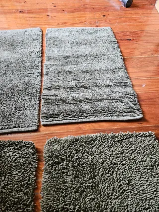 Tappeti da bagno verdi (2 unità)