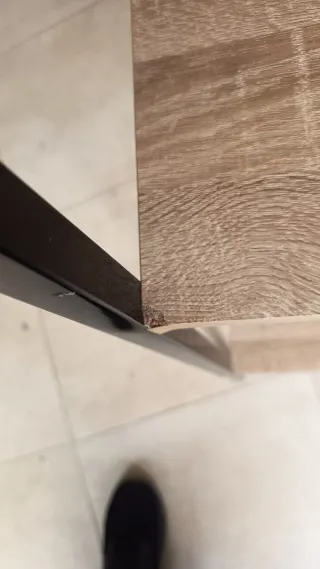 Set Muebles Estantería y Mesa Madera Metal