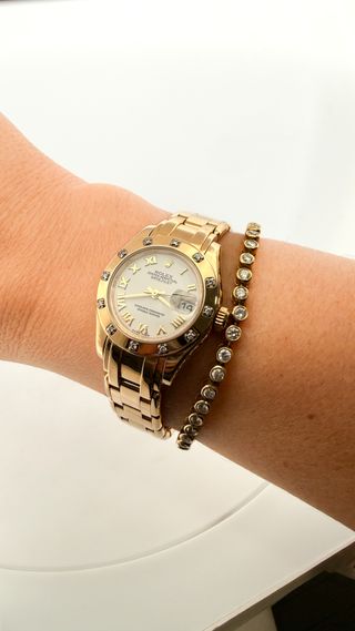Reloj Rolex Datejust Pearlmaster oro de 18kt 29mm