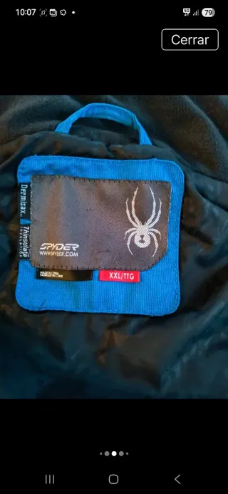 Chaqueta Anorak Spyder Azul Talla XXL