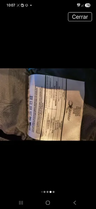 Chaqueta Anorak Spyder Azul Talla XXL