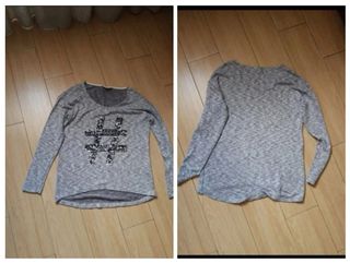 Chaqueta acolchada, pantalón y jersey