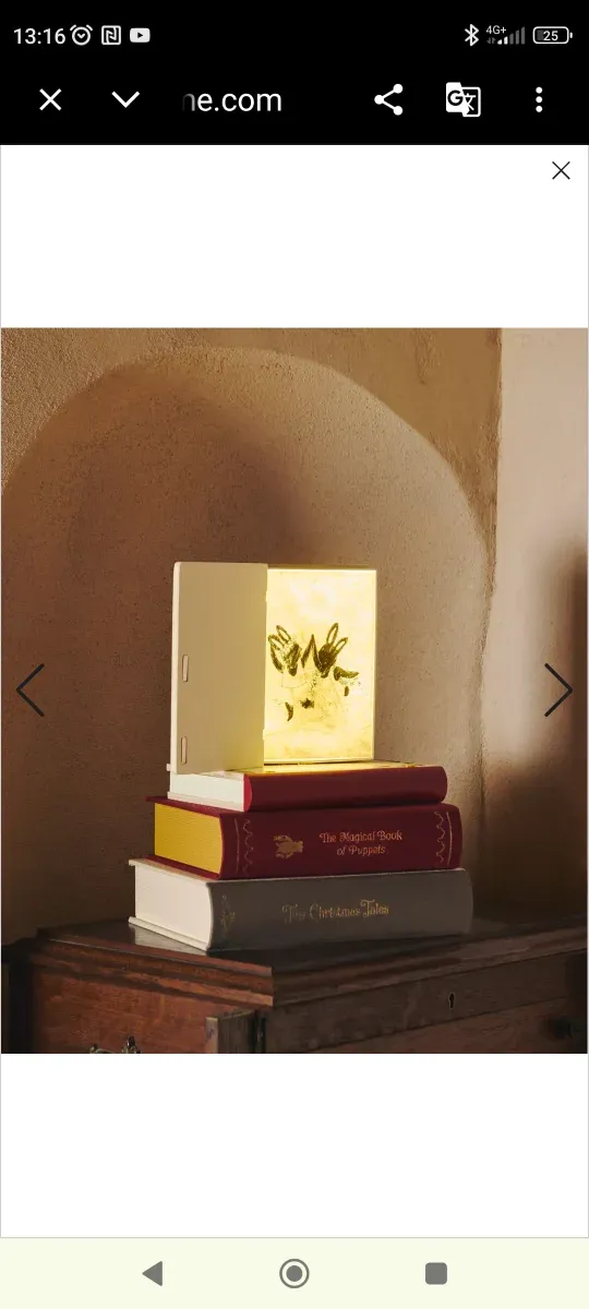 Lámpara libro Zara Home quitamiedos