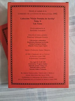 25 postales tauromaquia o juegos de toros de Sevil