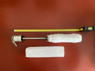 Paraguas plegable blanco