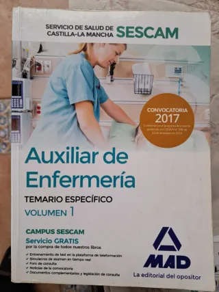 Auxiliar de enfermería del Servicio d Salud SESCAM