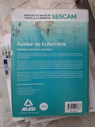 Auxiliar de enfermería del Servicio d Salud SESCAM