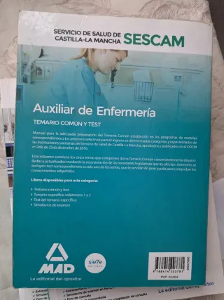 Auxiliar de enfermería del Servicio d Salud SESCAM